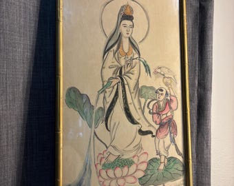 Oryginalna chińska akwarela na papierze