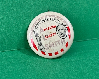 Antyczny guzik - Wybory prezydenckie 1928 - Al Smith