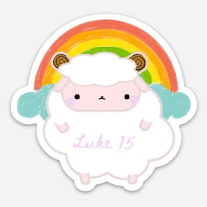 Lost Sheep Vinyl Sticker - Süßer Kawaii christlicher Aufkleber