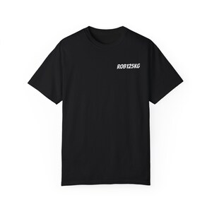 Grappig Powerlifting Burger-T-shirt Rob 125 kg Cartoon Gym T-shirt