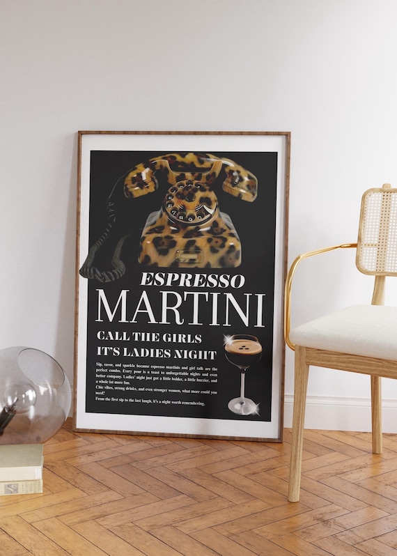Espresso Martini Ladies Night Poster – Call the Girls Phone Art