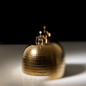 Personalized Gold Pet Urn for Dogs & Cats: Handmade Memorial Keepsake