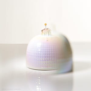 Personalized Rainbow Pet Urn: Handcrafted Ceramic Memorial Urn for Dogs and Cats