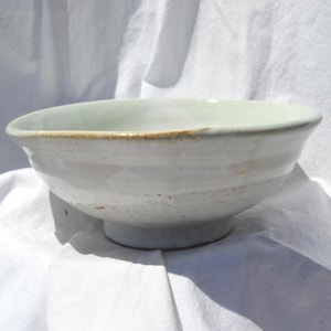 Dipped Bowl | Medium Serving Bowl | Ceramic Bowl | Soup Bowl | Handmade Artistic Dinnerware | Wheelthrown Pasta or Salad Bowl