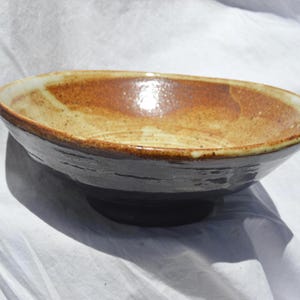 Rustic Contrasting Toasty Bowl | Wheel-Thrown Pottery | Artistic Dinnerware | Handmade Ceramics | Cereal  or Fruit Bowl | Soup Bowl