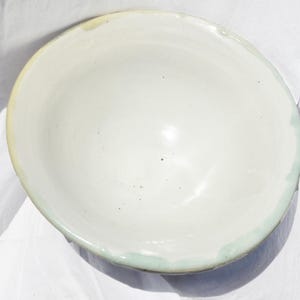 Warm and Cool White Monochrome Bowl | Minimal Salad or Pasta Serving Bowl | Rustic Dinnerware | Kitchen Decor | Housewarming Gift