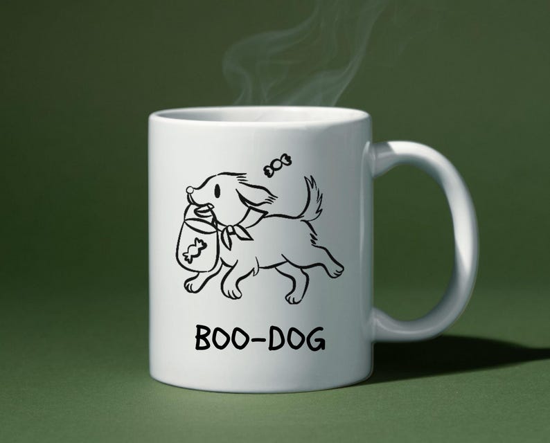 A bundle of 30 hand-drawn whimsical Halloween pup illustrations featuring dogs in spooky cute costumes, including ghost puppies, witch dogs on broomsticks, skeleton pups, pumpkin costume dogs, and trick-or-treating puppies. Perfect for digital crafts, stickers, invitations, sublimation, and Halloween decorations. Includes SVG, PNG, and EPS formats for Cricut, Silhouette, and other design software. Whimsical, playful, and perfect for pet lovers and Halloween projects.