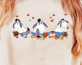 Eeyore Ghost Halloween Shirt | Winnie The Pooh Friends Tee | Cute Disneycore Fall Shirt | Trick or Treat | Comfort Colors Inspired