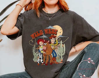 Wild West Toy Story Shirt: Retro Cowboy Comfort Colors Tee