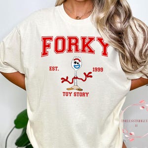 Forky Toy Story Shirt | Funny Retro Disney Tee | Comfort Colors Inspired Forky Shirt | Pixar College Style Shirt | Disney Vacation Tee