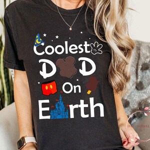 Coolest Dad on Earth Shirt | Funny Disney-Inspired Father’s Day Tee | Vacation Family Matching Shirt | Mickey Dad Gift | Retro Park Style