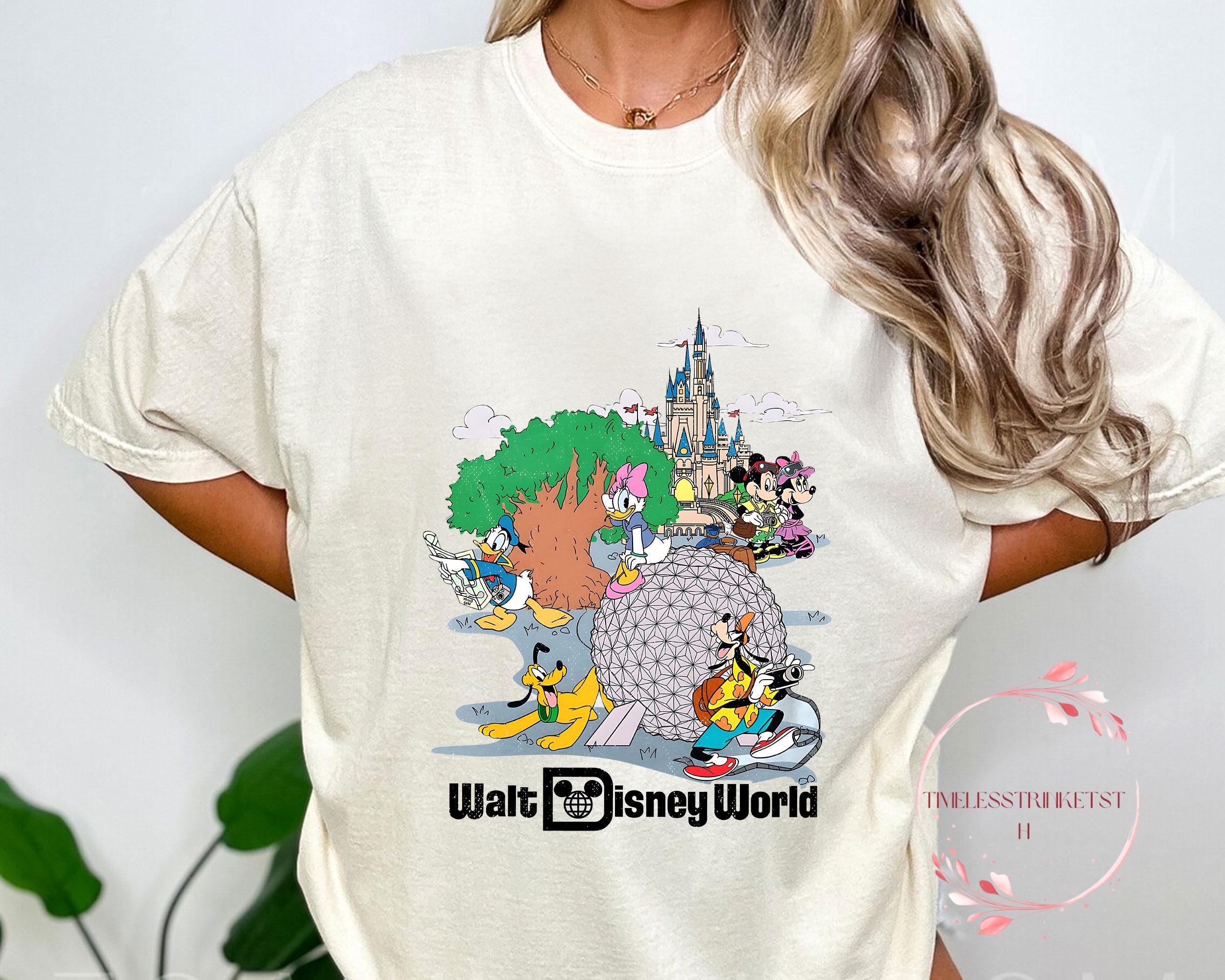 Vintage Walt Disney World Tee – Retro Park Icons Shirt for Family Vacation & Matching Outfits