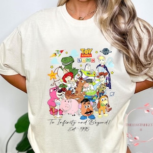 Toy Story Land Shirt | Full Character Disney Tee | Retro Comfort Colors Shirt | To Infinity and Beyond Shirt | Family Disney Trip Shirt