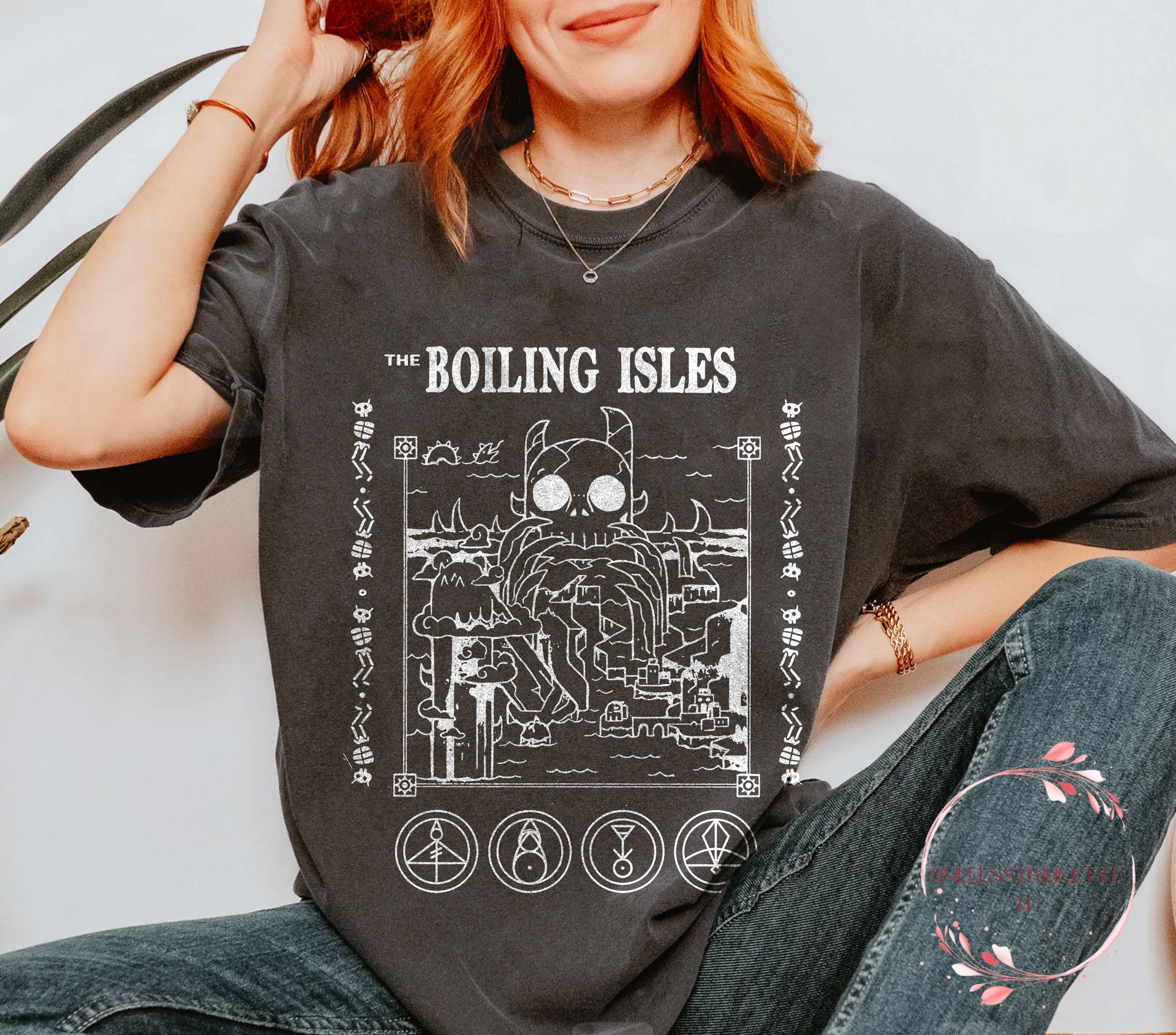 The Boiling Isles Shirt – Retro Black and White Magic Kingdom Comfort Colors Tee | Disney Trip Gift | Vintage Witchy Disney-Inspired Shirt