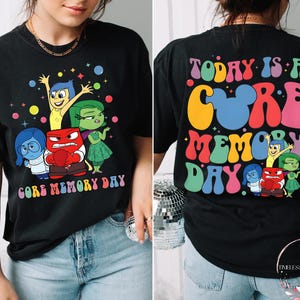 Retro Core Memory Day Shirt | Today Is A Core Memory Day | Vintage Two-Sided Inside Out Pixar Tee | Disney Comfort Colors