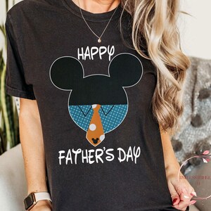 Happy Father's Day Mickey Shirt | Retro Disney Dad Shirt | Cute Father's Day Gift For Dad | Comfort Colors Tee | Disney Family Trip Shirt