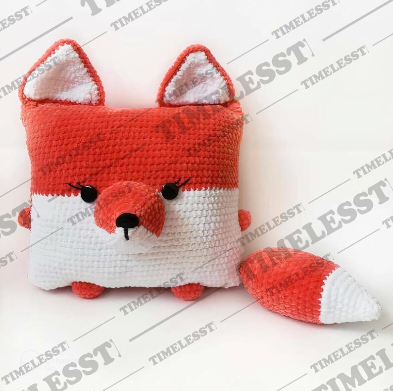 Pillow Fox Crochet Pattern, Animals Amigurumi Crochet Patterns ...