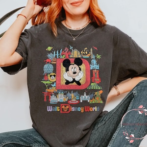 Vintage Mickey Mouse Disney World Shirt | Retro Comfort Colors Tee for Disney Trip | Magic Kingdom Classic Vacation Shirt for Families