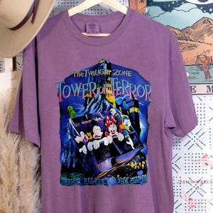 Retro Tower of Terror Disney Tee | Mickey & Friends Vintage Comfort Colors Shirt | Disney World Magic Kingdom Trip Shirt