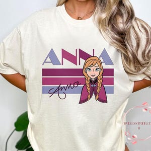 Retro Anna Frozen Shirt | Princess Anna Comfort Colors Tee | Vintage Disney Family Shirt | Frozen Trip Outfit | Disney World Vacation Tee