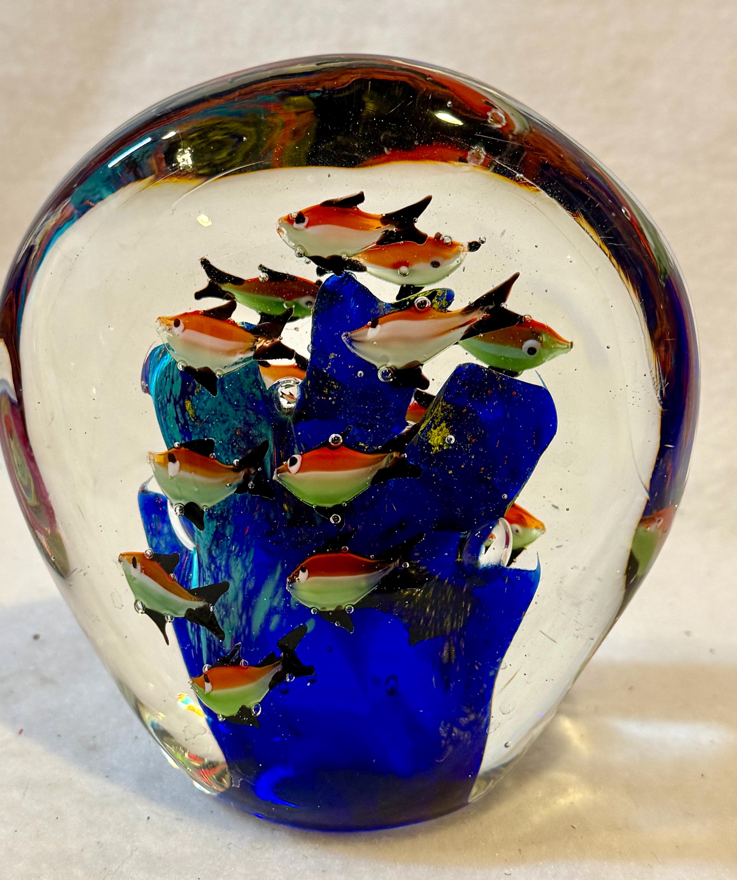 Vintage Blue Glass Fish - Etsy
