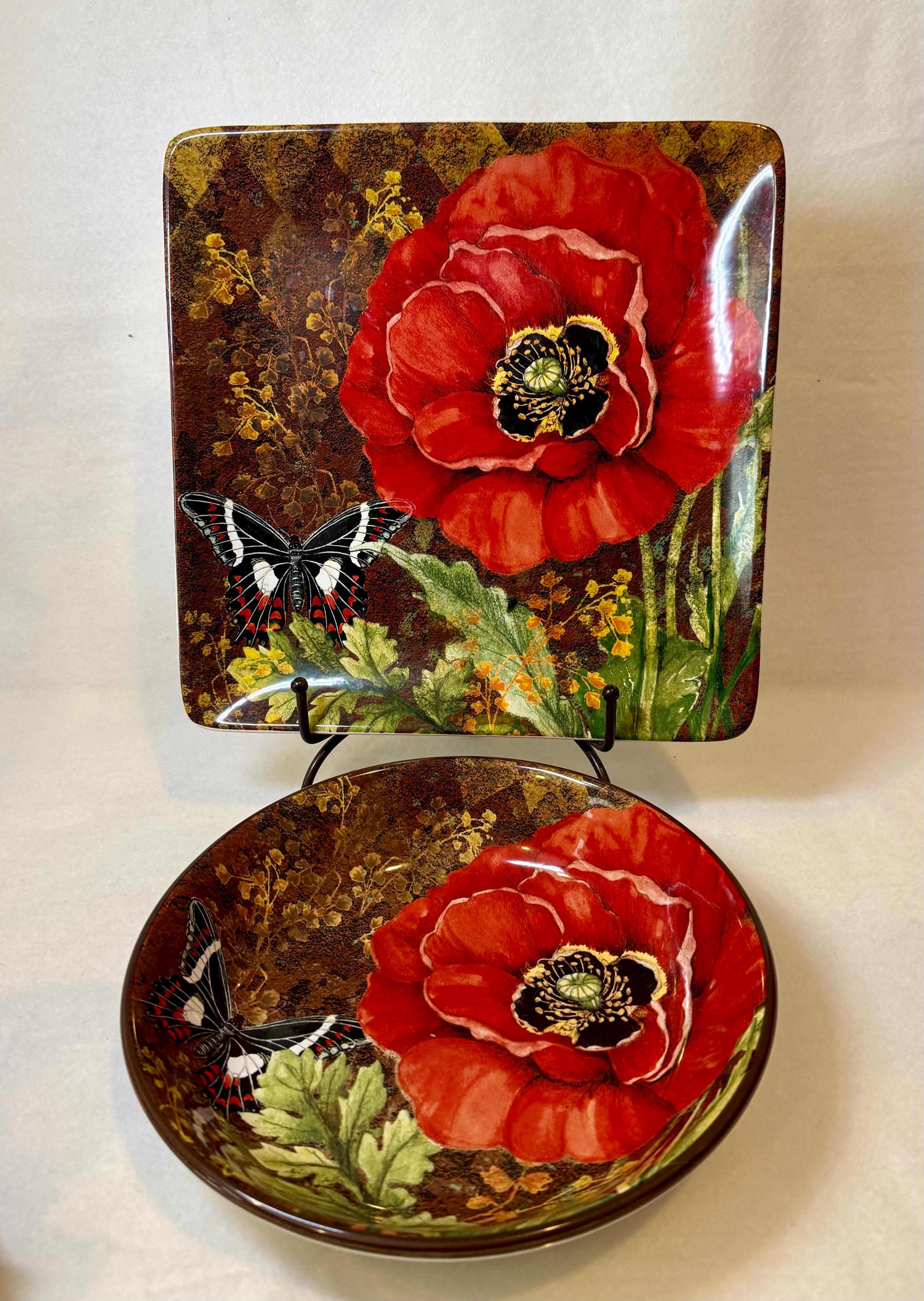 Square Butterfly Plate - Etsy