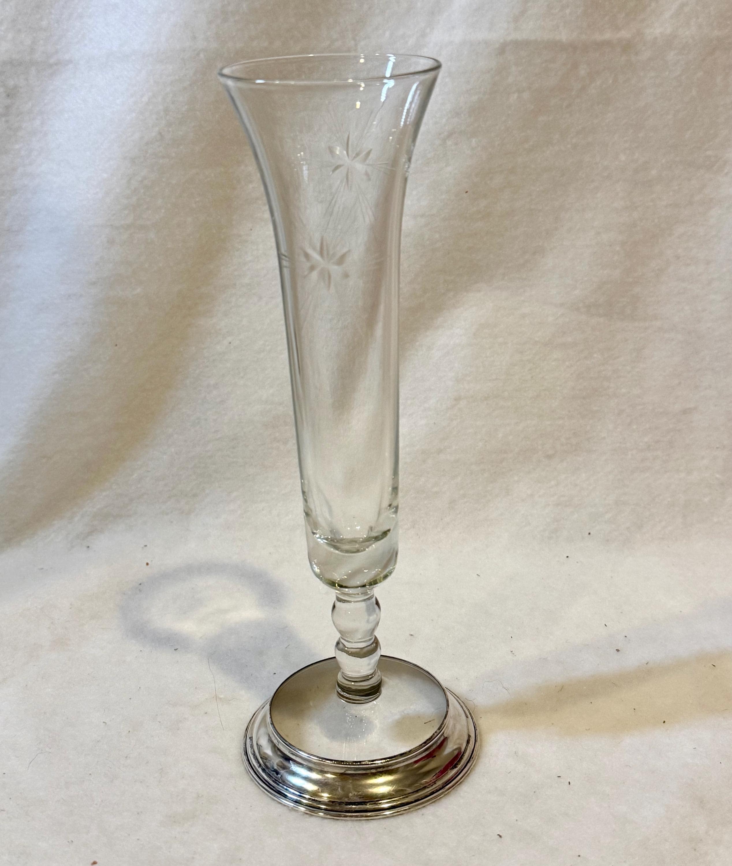 Sterling Silver Trumpet Bud Vase - Etsy