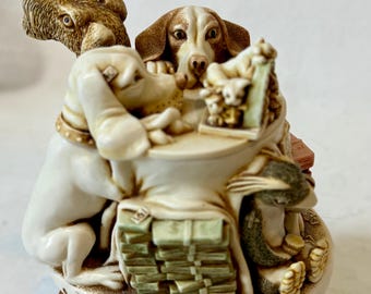 This item is a 1999 Harmony Kingdom Swap 'n Sell box figurine, Fig Leaf edition International Collectible Exposition.