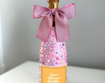 Hand Painted Customizable Birthday Prosecco/Champagne Bottle *READ BEFORE PURCHASE
