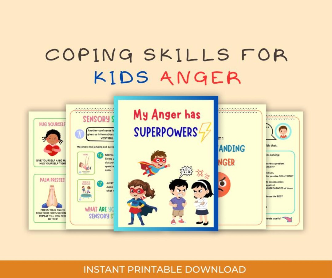 Anger Coping Skills for Kids | Emotional Regulation Activities | Calm ...
