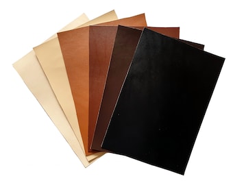 Vegetable Tanned Leather with Pigment Dye For DIY Leather Crafts Size A4, A3