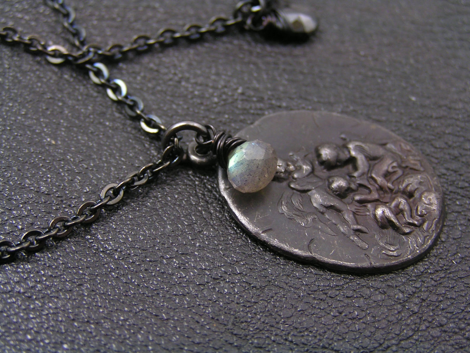 Black Moon Necklace, Black Spinel Gemstone, N2366 - Etsy Black Moon Necklace, Black Spinel Gemstone, N2366 - Etsy