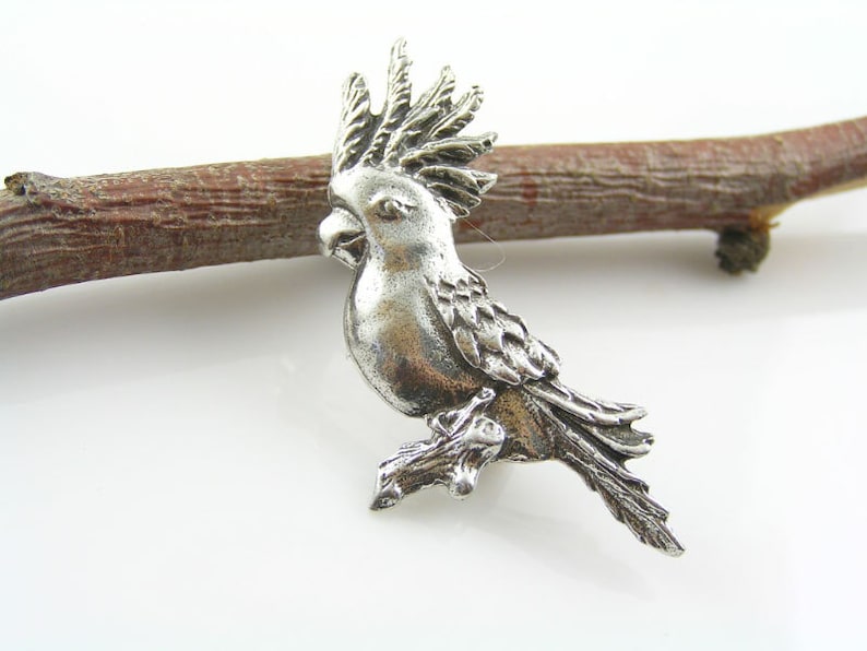 Cockatoo Brooch Handmade Brooch Bird Jewelry Bird Brooch Etsy Australia