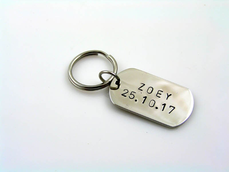 Key Chain Personalized Key Chain Dog 
