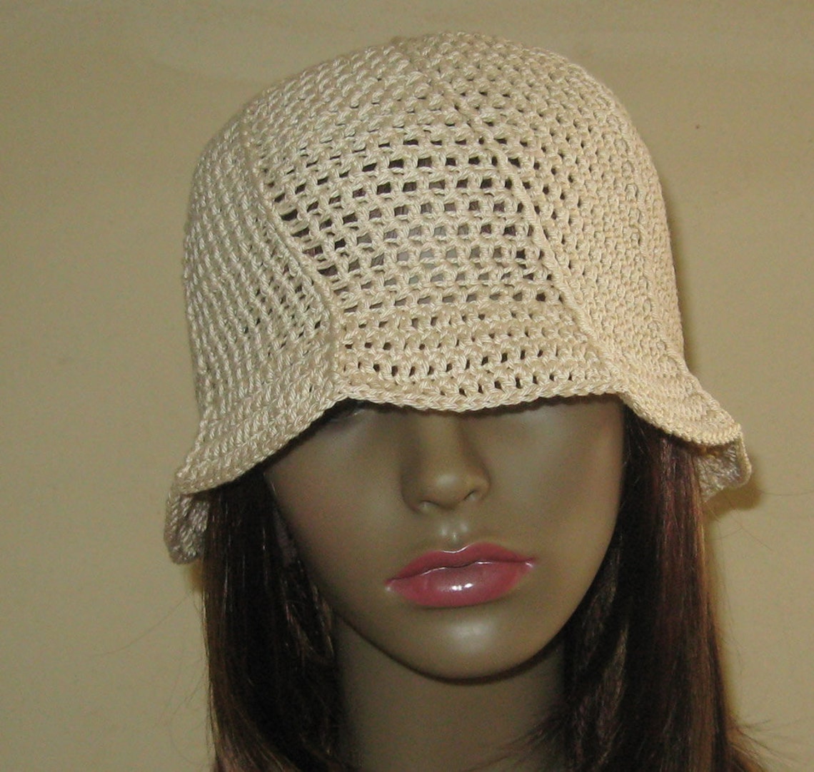 PDF Crochet Pattern Summer Cloche Hat Easy Downton Abbey | Etsy