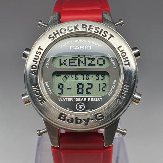 Vintage 1997 Casio Baby-G Animation Watch BG-1000 Module 1565 Japan Made 36mm 200m Telememo