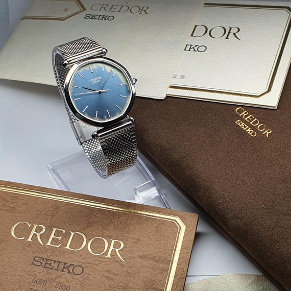 時計 SEIKO CREDOR Vintage March 1980 Seiko Credor 6030-5130 Ultra Slim Amazing