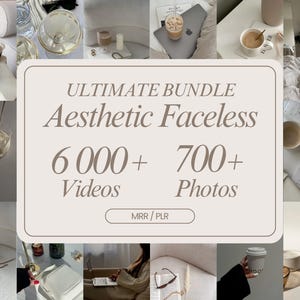 Faceless video, aesthetic video, faceless reels, luxury reels, mega reels bundle, faceless marketing, plr videos pack, mrr resell rights