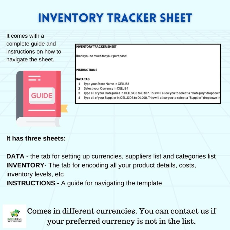 Inventory Tracker Google Sheets & Excel | Automated Stock Management ...