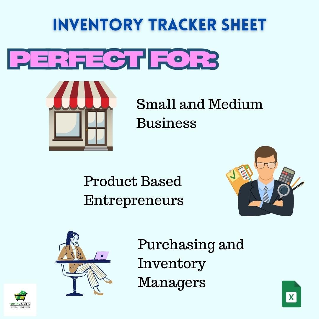 Inventory Tracker Google Sheets & Excel | Automated Stock Management ...