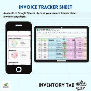 Invoice Tracker Google Sheets & Excel | Automated Payment Tracking ...