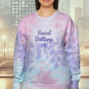 Good Morning Tie-Dye Unisex Crewneck Sweatshirt, Cozy, Durable & Stylish Fleece Pullover Comfort Sweatshirt Cozy jumper,Teen shirt