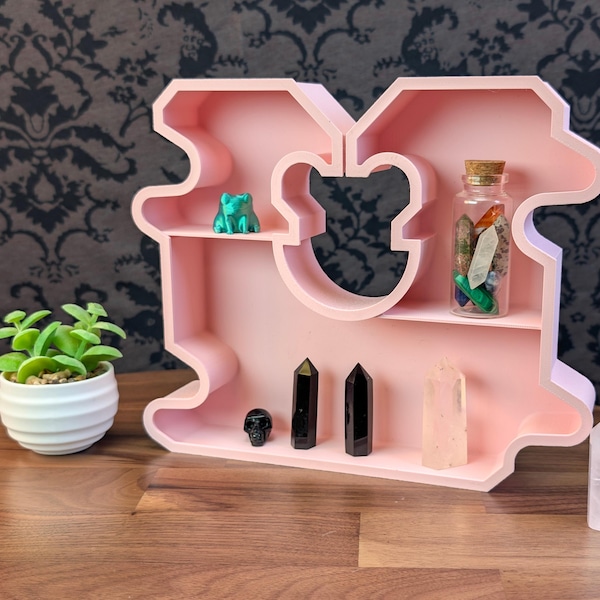 Bread Clip Occlupanid Trinket Shelf | 3D Printed Novelty Display | Desk & Wall Decor | Baker Gift