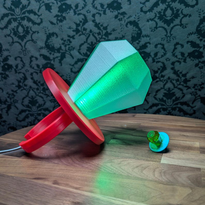 Ring Pop LED Lamp | 3D Printed Y2K Candy Night Light, Color Changing ...