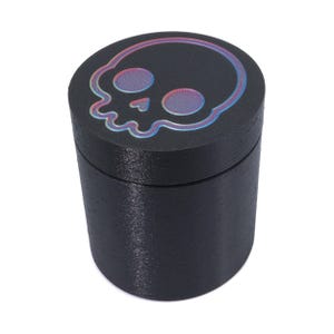 Rainbow Skull 3D Printed Stash Jar 16 Oz.