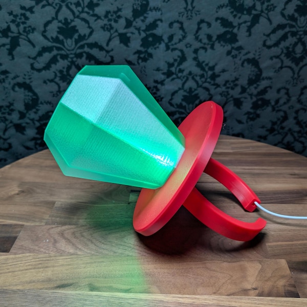 Ring Pop LED Lamp | 3D Printed Y2K Candy Night Light, Color Changing USB, Retro