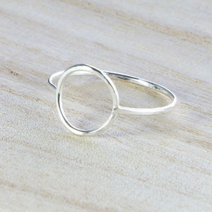 Karma Circle Ring in Sterling Silver image 1