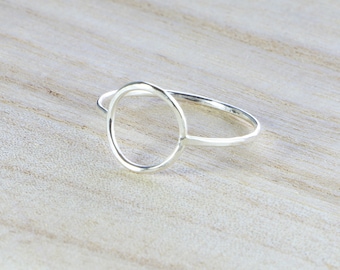 Karma Kreis Ring in Sterling Silber