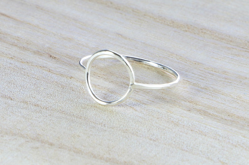 Karma Circle Ring in Sterling Silver image 1