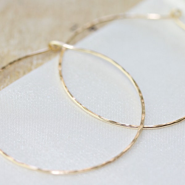 Hammered Hoops - Etsy